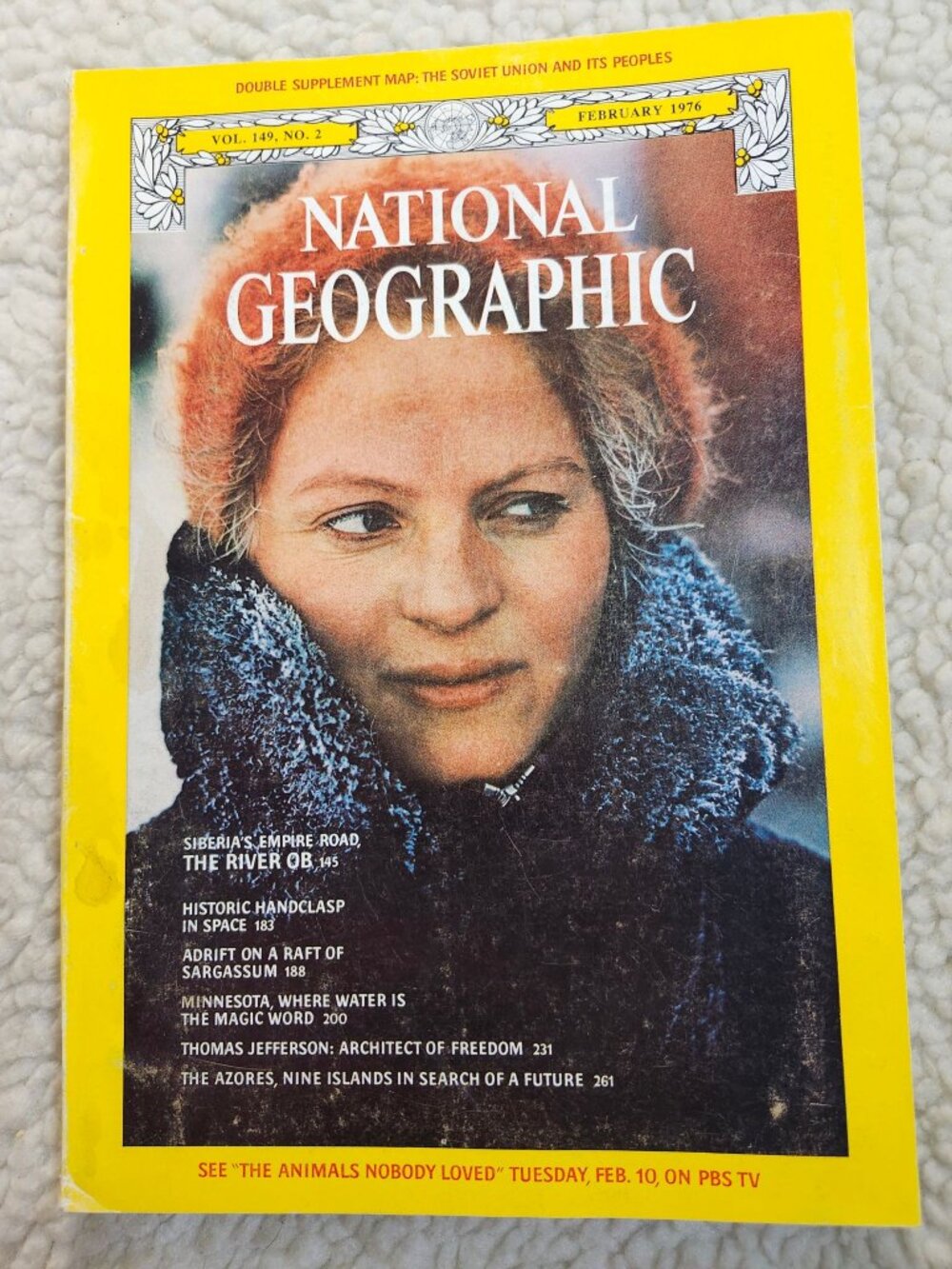 National Geographic Feb1976 Vol149 No2 Peoples Soviet Union Map Supplement
